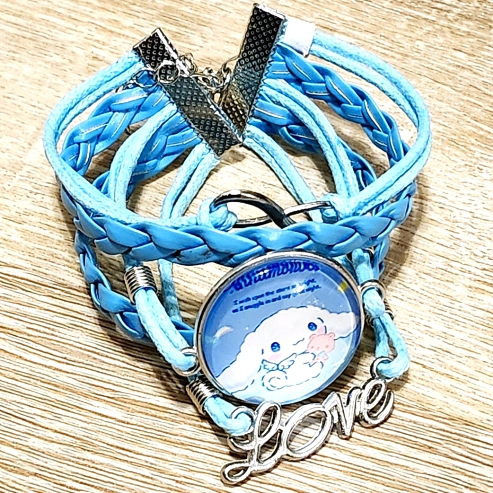 Kawaii Cinna Dog Bracelet Charm for Women